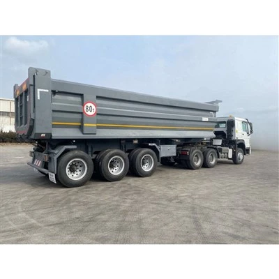 80 ton 3-axlad tippvagn semitrailer